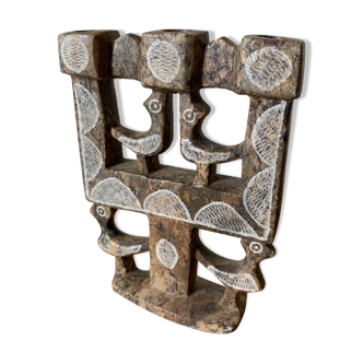 Stone candle holder