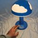 Mushroom lamp, Skojig blue cloud, design Henrik Preutz for Ikea, 1990