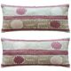 Set of 2 vintage embroidered cushion covers 43x91 cm