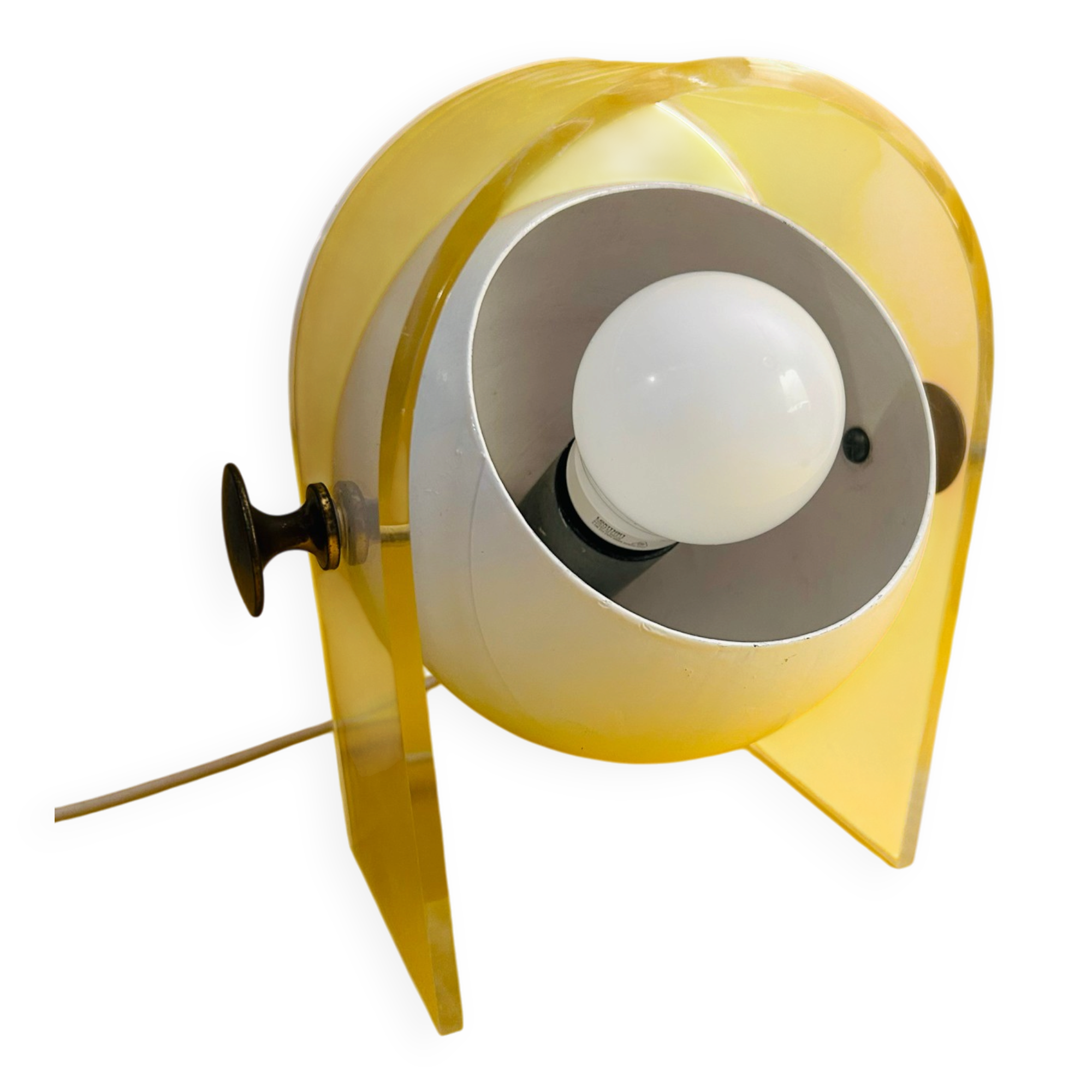 Lampe Massive Eye Ball Space Age Atomic, France années 70