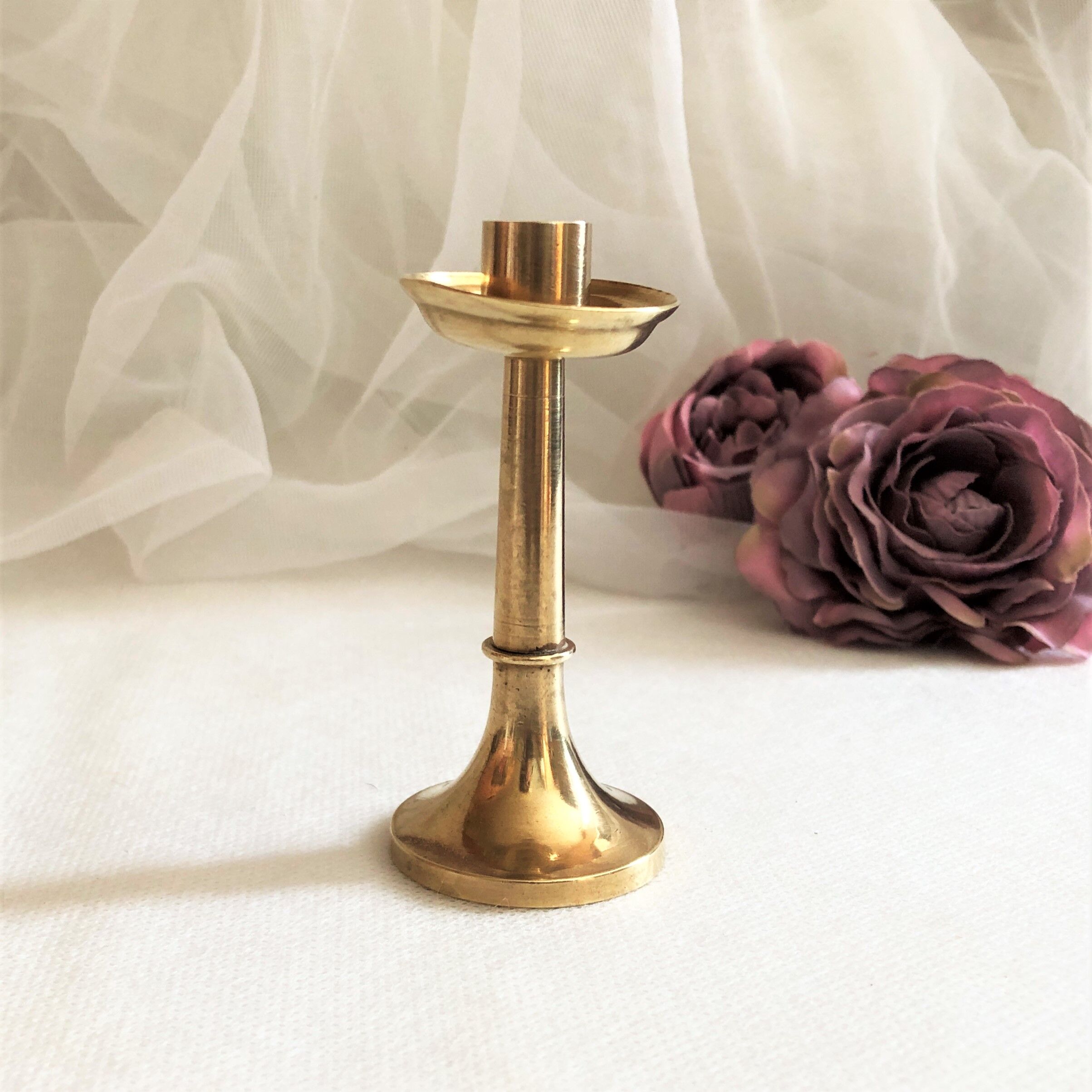 Mini bronze candle holder XIXth