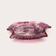Dreamlike dish with grenadine nuances, fish shape with tropical and floral reliefs