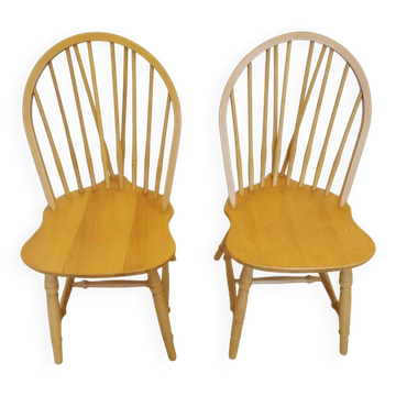 Chaise de salle à manger de style Windsor vintage : cuisine de ferme rustique