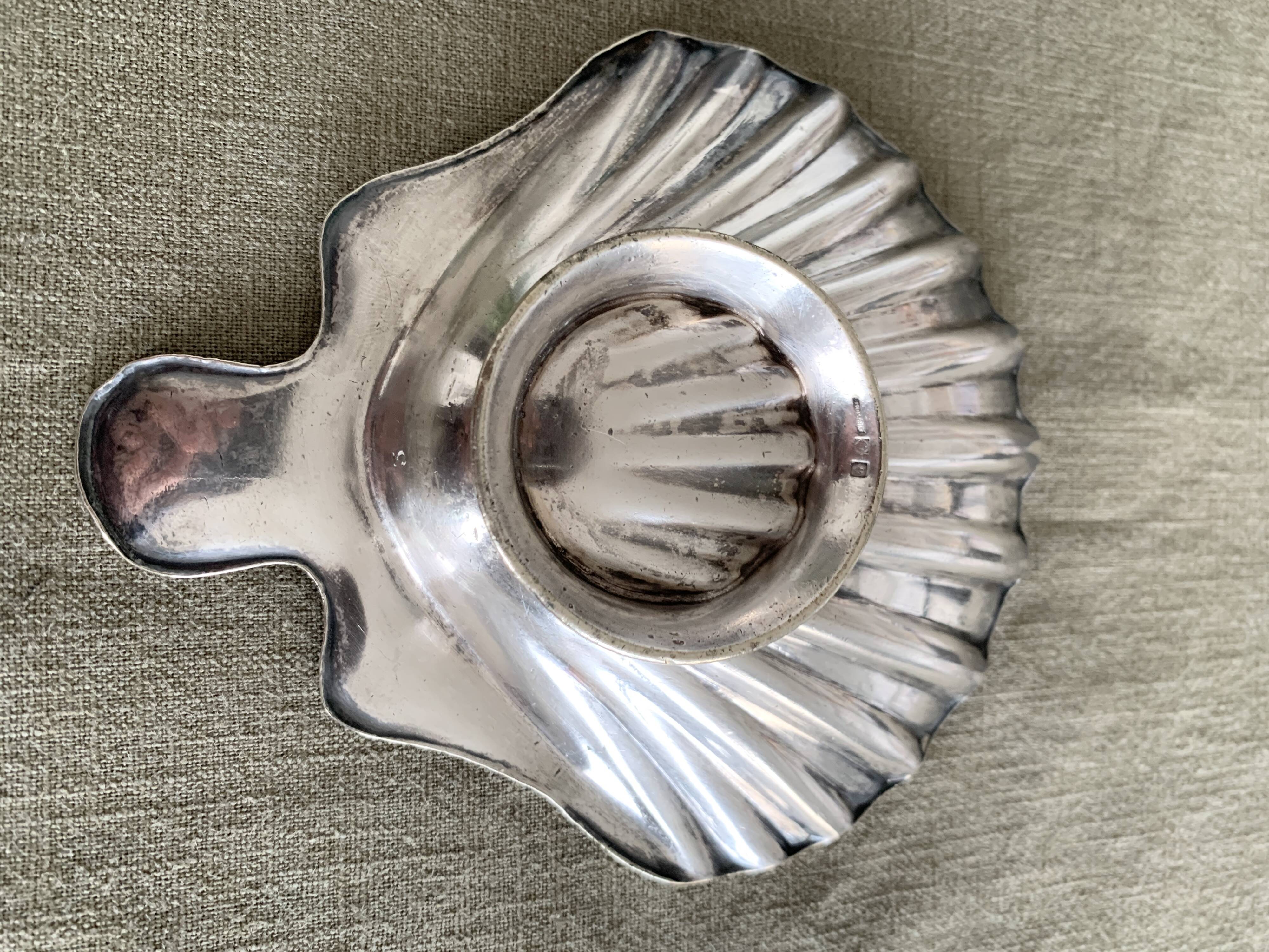 Silver-plated metal shell Christofle