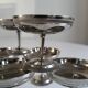Set de 6 coupes a glace en métal chromé