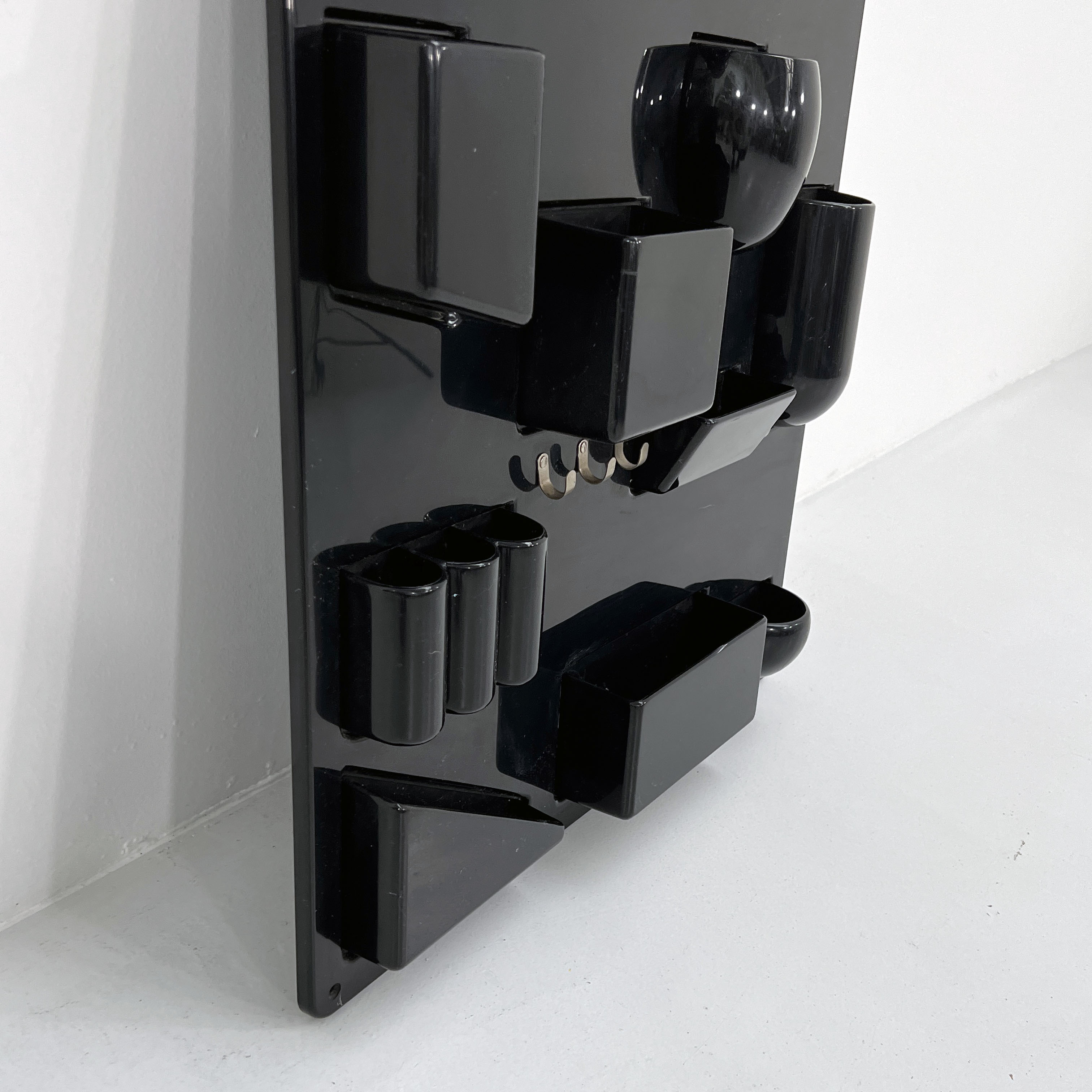 Black wall organizer Utensilo by Dorothee Becker for Design M, 1960