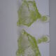 pair of old anise-green glass candlesticks
