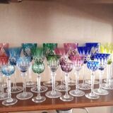 6 Saint Louis lined crystal wine glasses, Tommy model