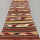 Old Turkish narrow Kilim Runner 265x52 cm shabby chic, vintage kelim