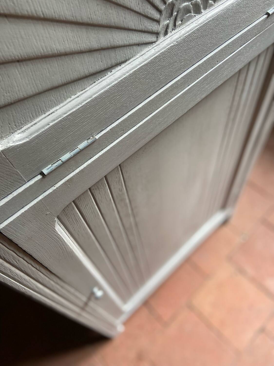 Antique Art Deco cream buffet