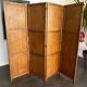 Old vintage 4-fan wooden screen