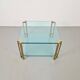 Regency Model T24 Coffee Table in Brass and Glass by Peter Ghyczy, 1970s