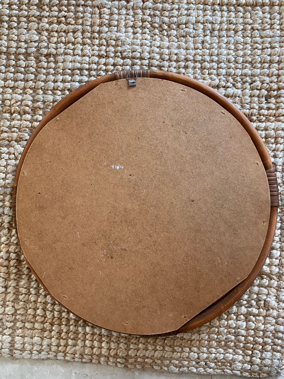 Miroir rotin vintage