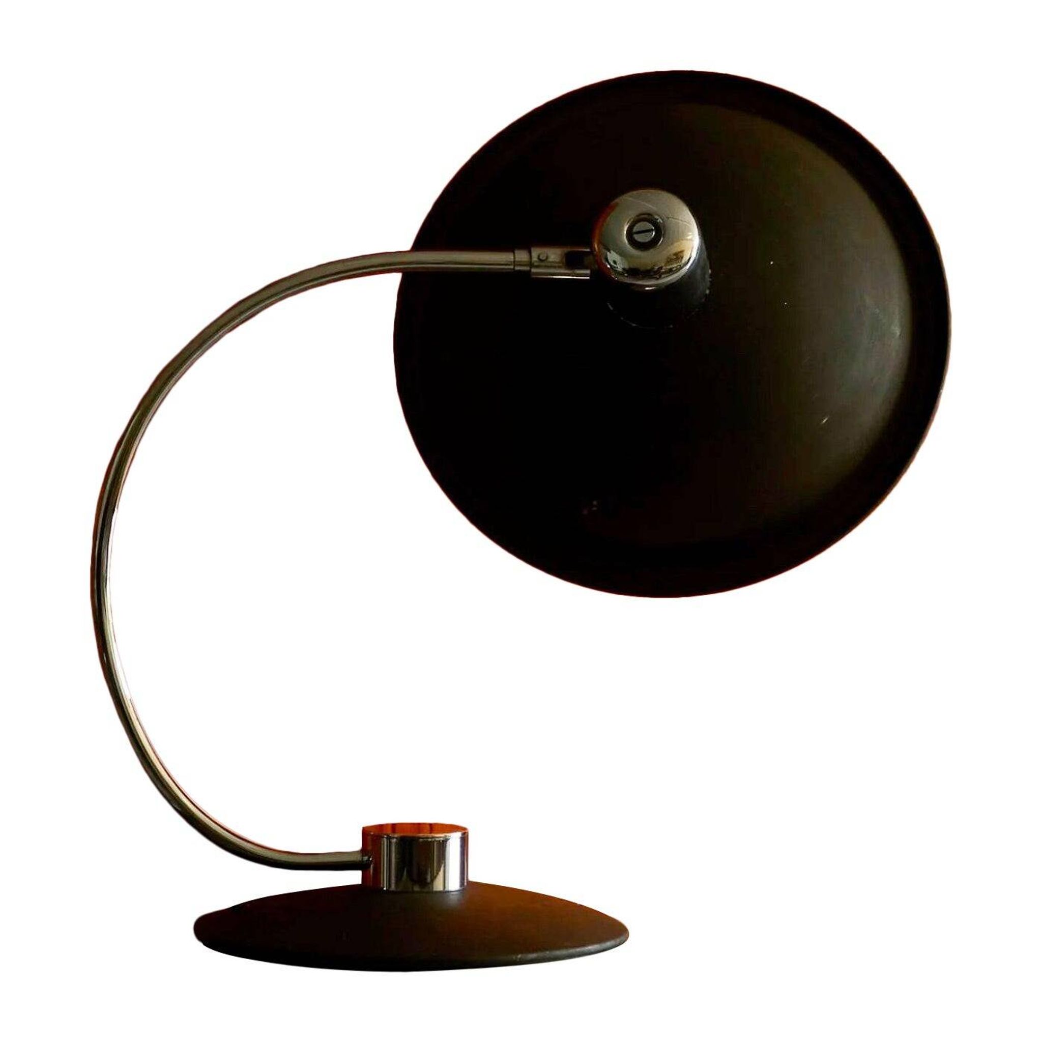 Lampe de table Mid Century réglable en chrome des années 1960