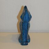 Cat by Aldo Londi for Bitossi in blue ceramic