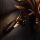 1960s hydrangea Palladio wall Sculpture Lamp Made in Italy