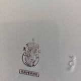 Plat de service ovale Lunéville