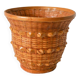 curved wicker plant pot 17 x 20 cm