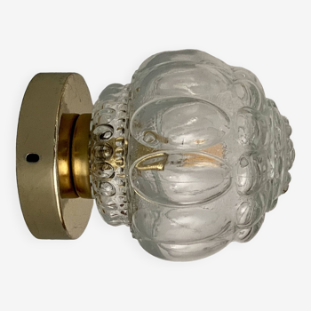 Vintage glass globe wall or ceiling light