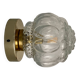 Vintage glass globe wall or ceiling light