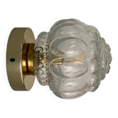 Vintage glass globe wall or ceiling light