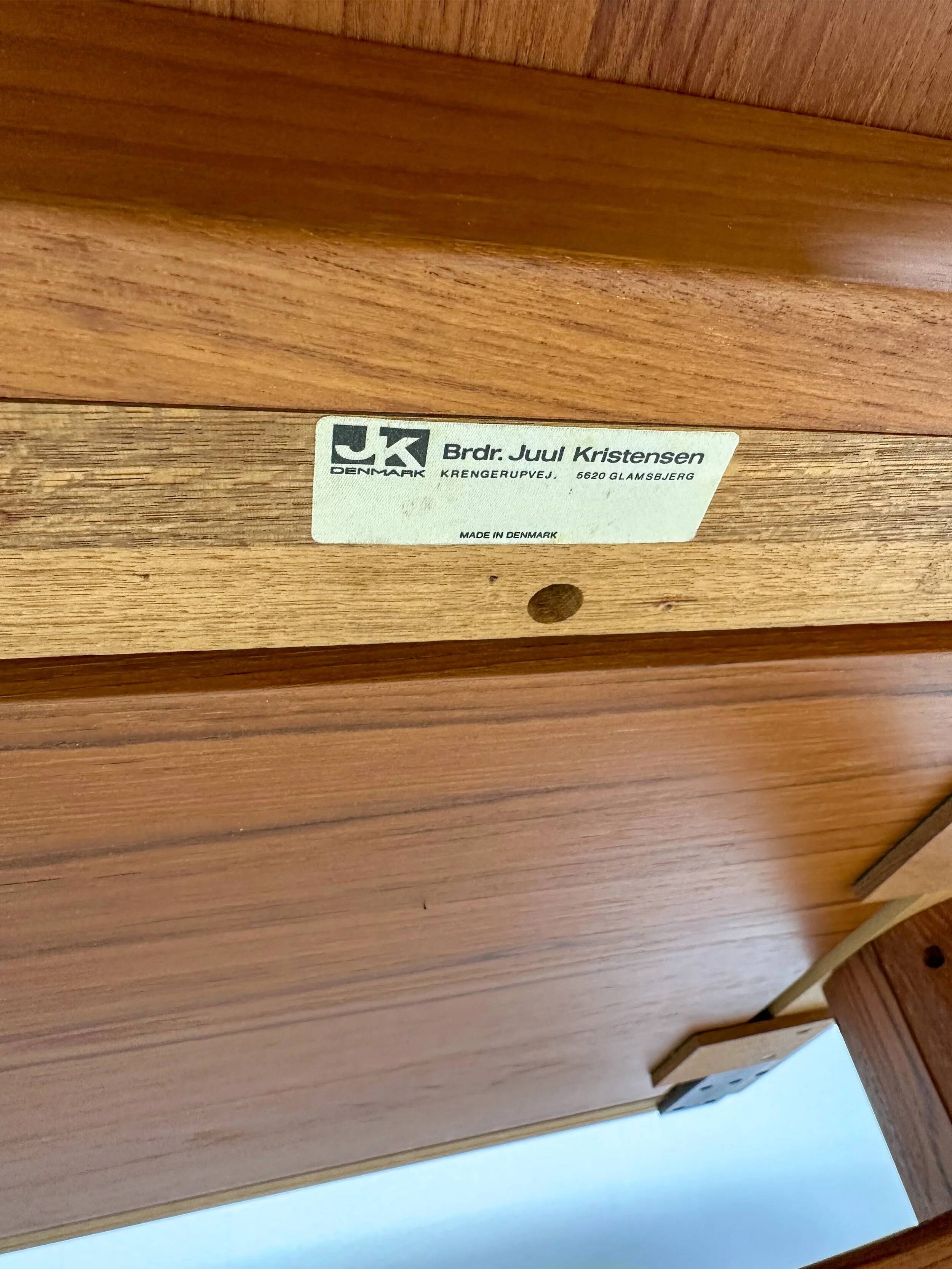 Table de salle à manger extensible en teck Juul Kristensen, design danois vintage des années 1970