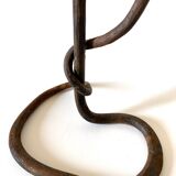 Wrought iron candle holder