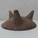 Ancient tripod bowl in terracotta pre-columbian art