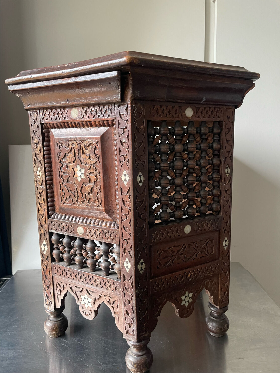 Antique Ottoman Turkish octagonal table