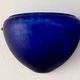 Sconces, signed, in satin blue glass paste from the 1930s