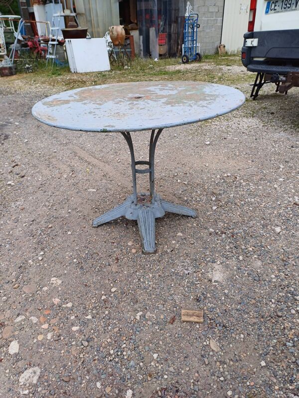 Paire de Table de Jardin Fonte et Fer