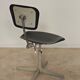 1 adjustable industrial chair metal Czechoslovakia 1960