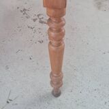 Farmhouse table wood foot turned