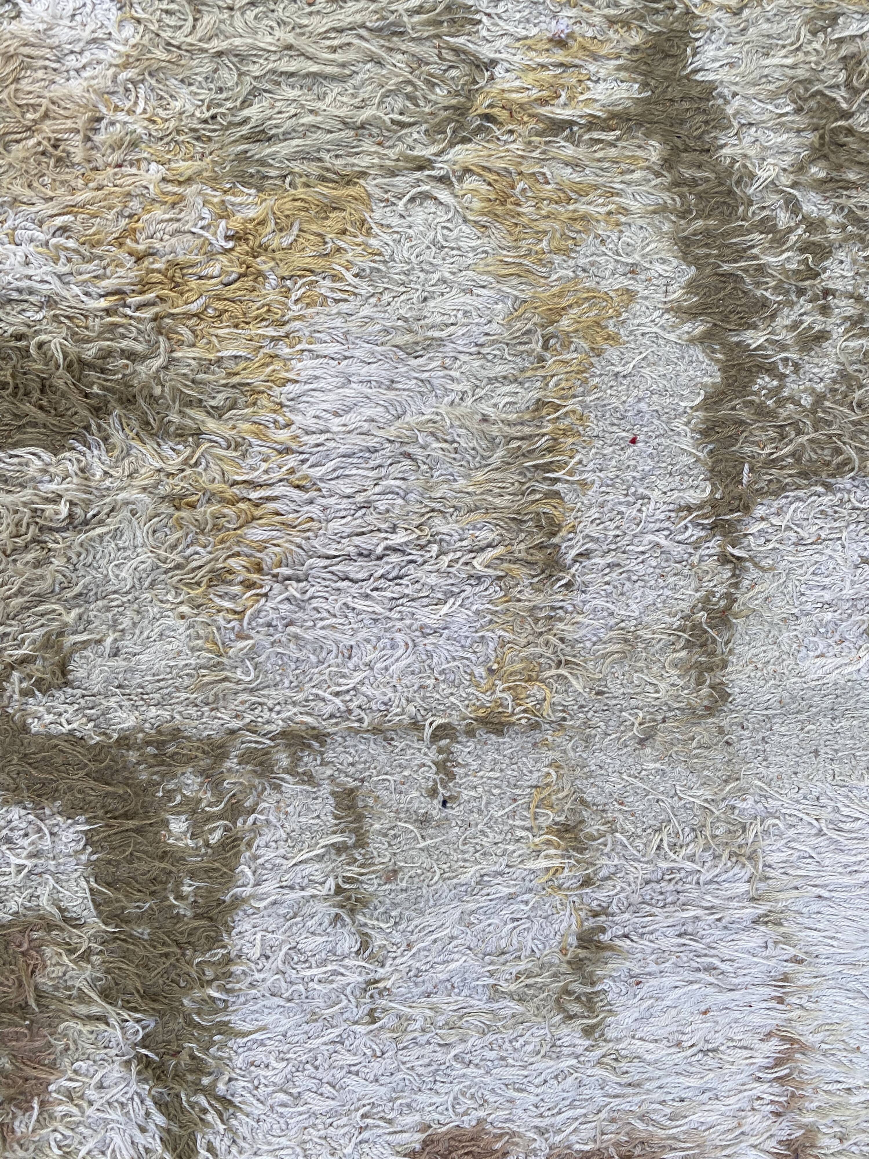 Nice big Scandinavian vintage carpet abstract designs 200x300 cm