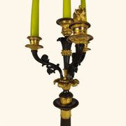 Large Pair of Gilded Bronze Chandeliers - Restoration Period (1815-1830)