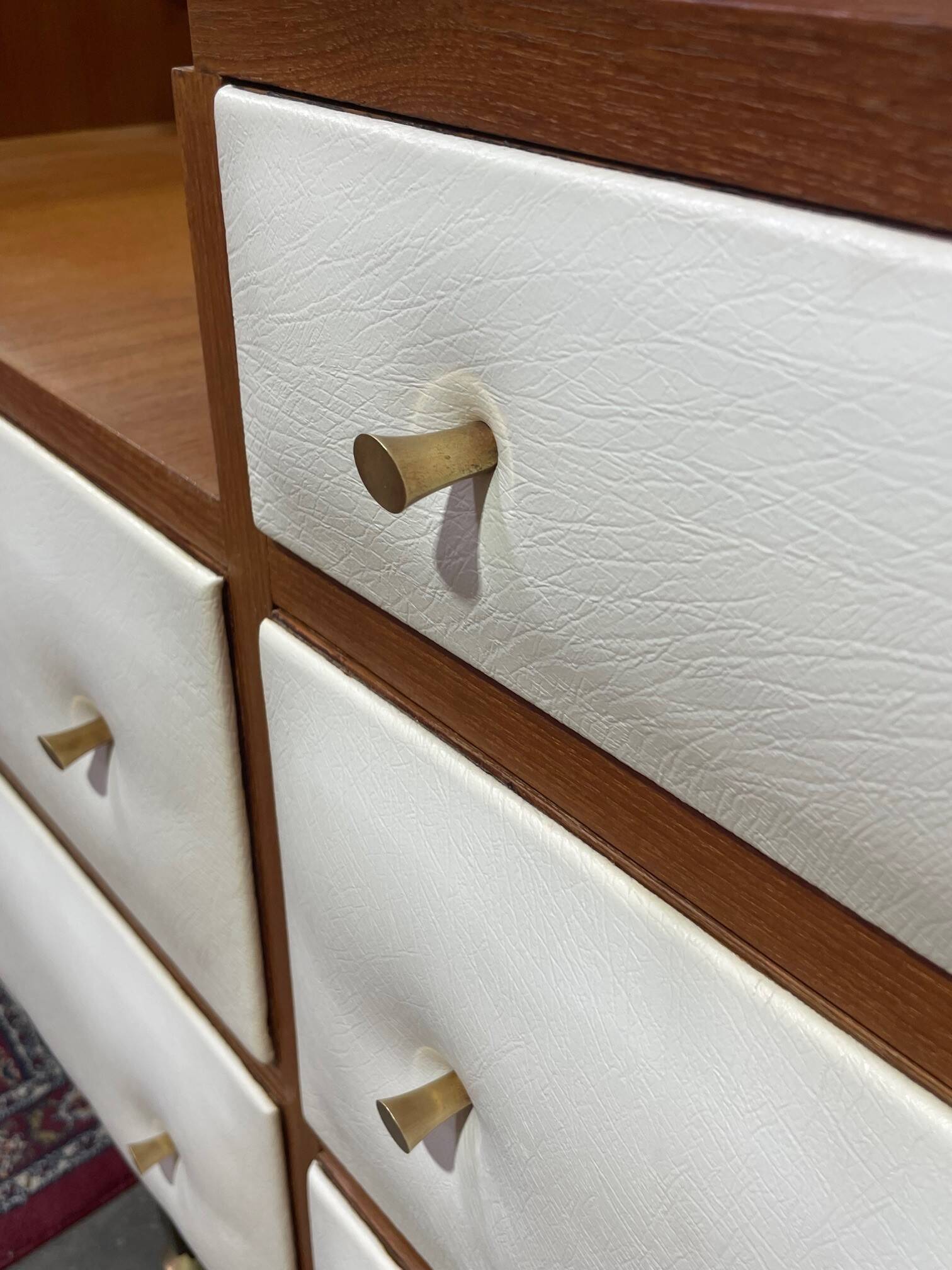 Vintage teak enfilade by Roger Landault for Regy, 1960s.