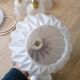 Vintage origami glass globe pendant light
