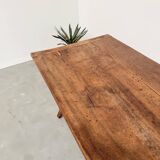 19th century walnut drapery table 2m1