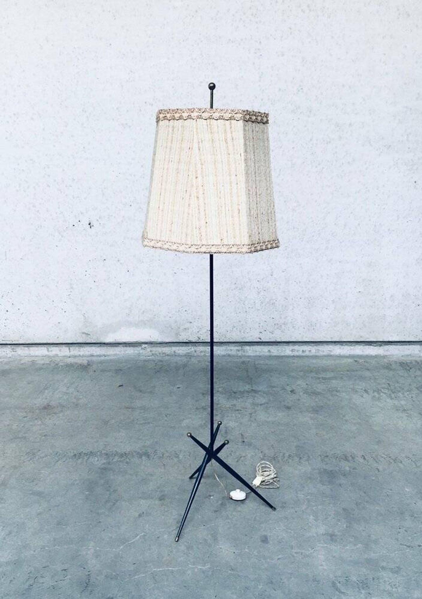Space Age Floor Lamp, Belgium, 1950s