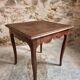 Antique oak side table, provincial writing table from the 18th century, Louis XV style.
