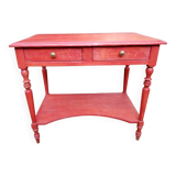 console with drawers