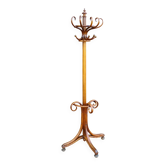 Curved wooden wall coat rack, J&J Kohn Ca.1890 No Thonet