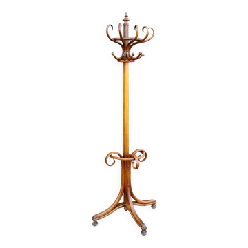 Curved wooden wall coat rack, J&J Kohn Ca.1890 No Thonet