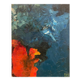 Lyrical abstraction painting 1972