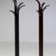 Pair of coat racks in plywood by Carlo Cerbaro for Porada