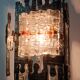 Brutalist sculptural floor lamp by Albano Poli for Poliarte 1970s