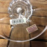 Ancienne paire de bougeoir cristal d’arques cristal vintage