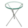 Vintage Italian folding side table in silver and glass, 1978