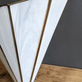 Wall lamp fan mother-of-pearl and brass