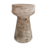 Vintage stoneware candle holder 70s